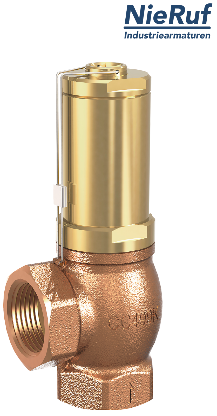 Narożny zawór przelewowy 3/4" cala GW UV02 Brąz/mosiądz 2,0 - 12,0 bar