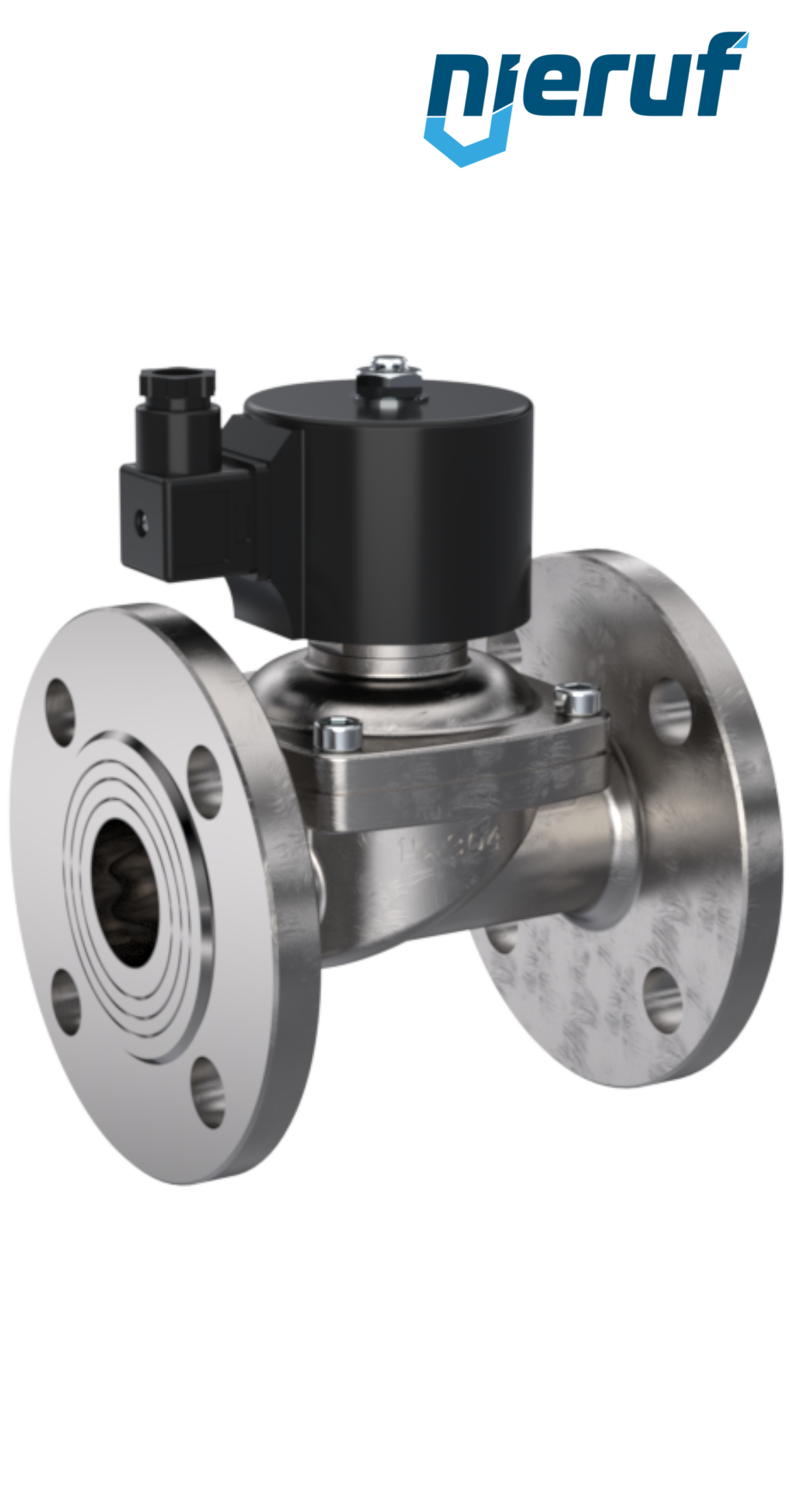 flangia elettrovalvola DN100 acciaio inossidabile FV01 NBR 24V DC