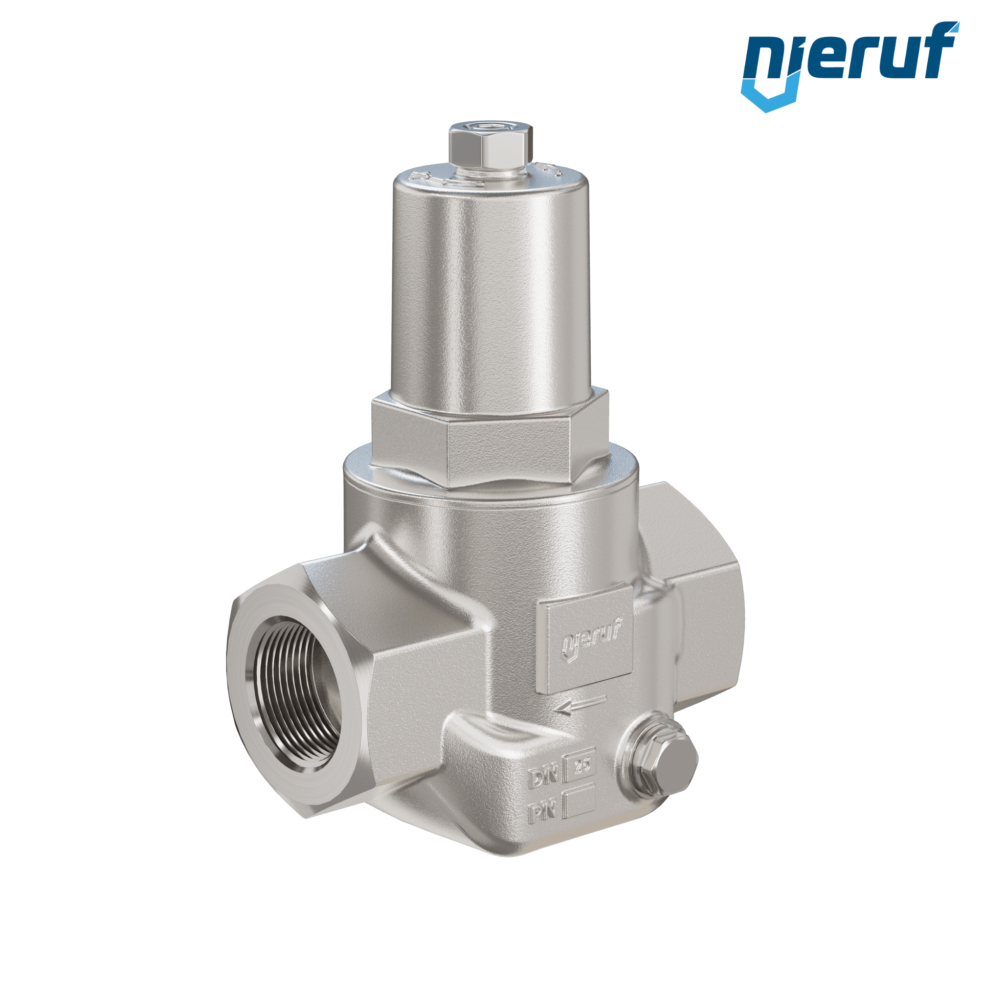 Reduktor ciśnienia pary 1" cal DM21 stal nierdzewna PTFE /EPDM / FEPM 4.0 - 10.0 bar