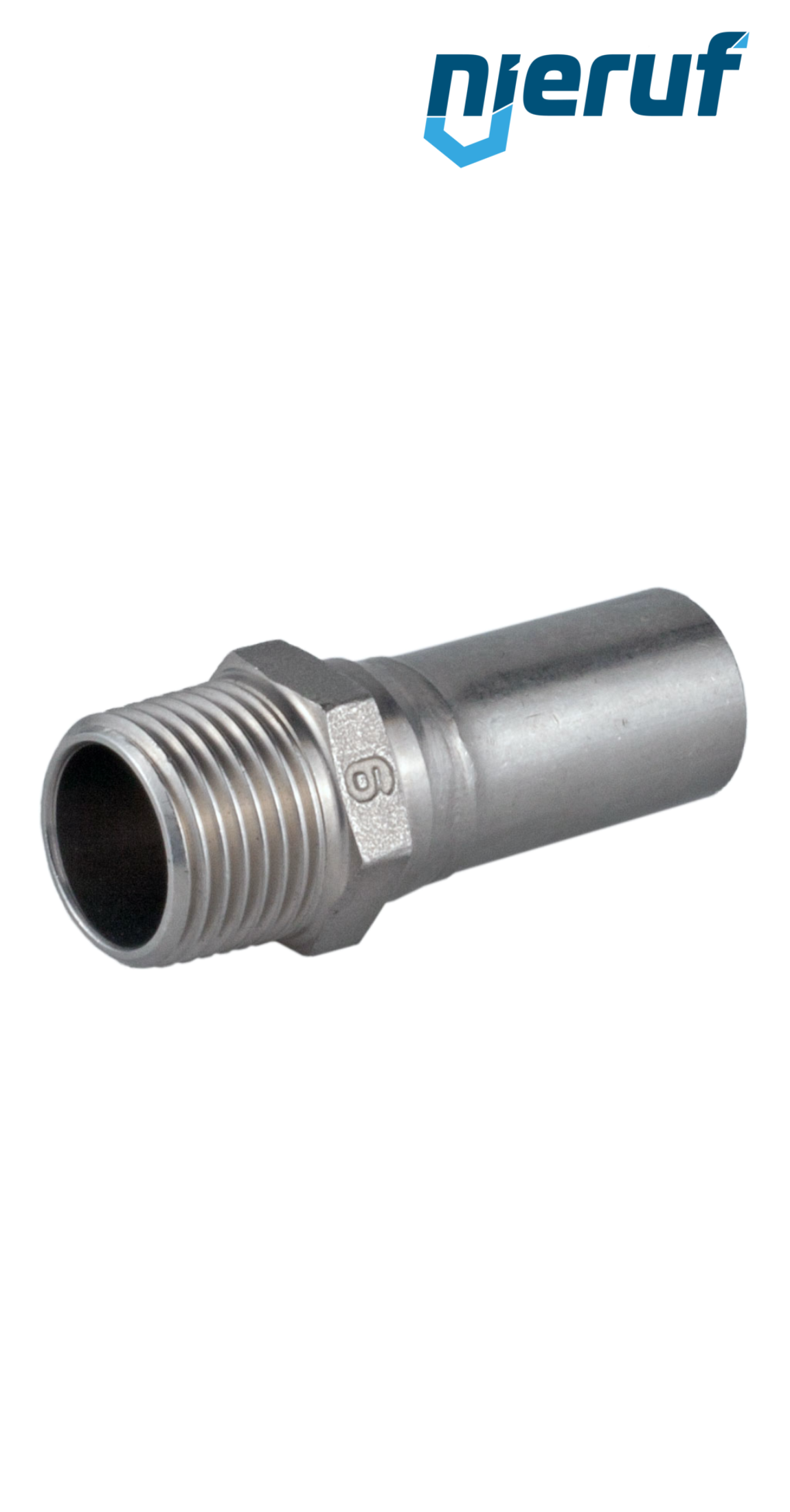 Wtyczka końcowa złączka zaciskana  Z DN40 - 42,0 mm   1 1/2" cala Gwint zewnętrzny Stal nierdzewna