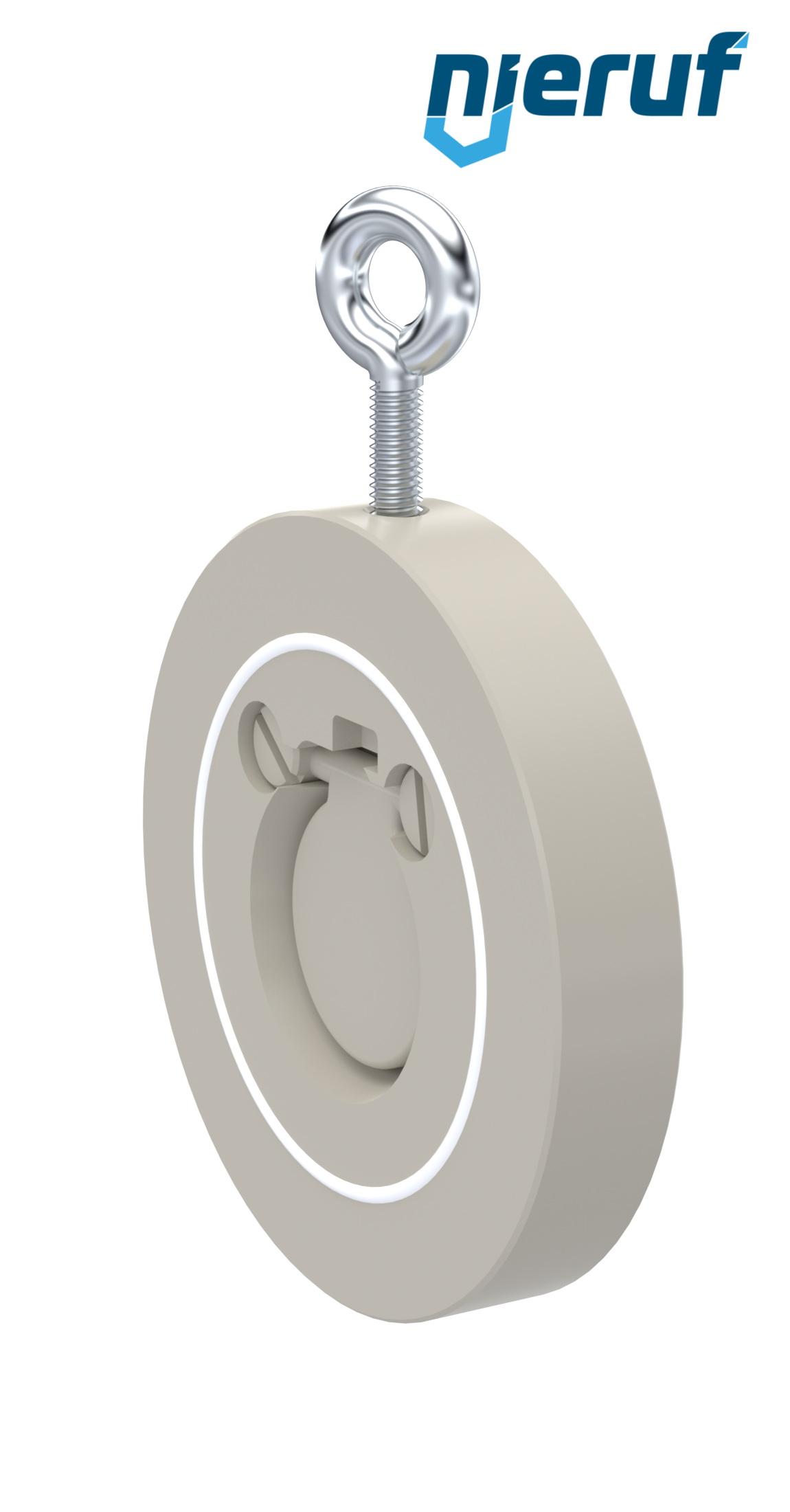 Klapa zwrotna międzykołnierzowa DN32 ZR06 Plastik PP-H PTFE