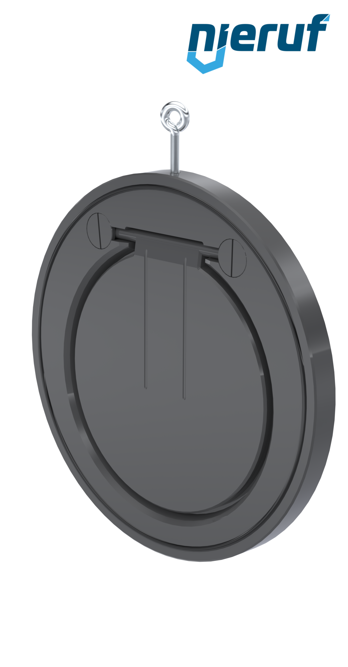 Klapa zwrotna międzykołnierzowa DN250 ZR05 Plastik PVC-U EPDM