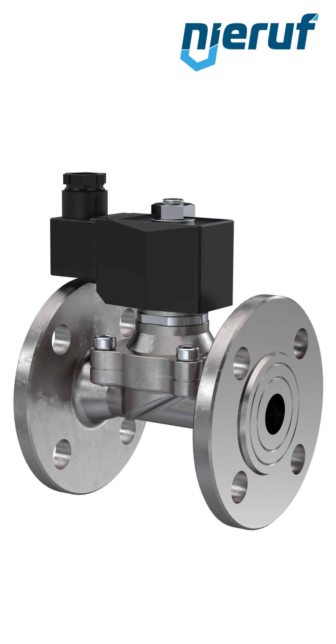 Zawór elektromagnetyczny Kołnierz DN15 Stal nierdzewna FV01 EPDM 24V DC