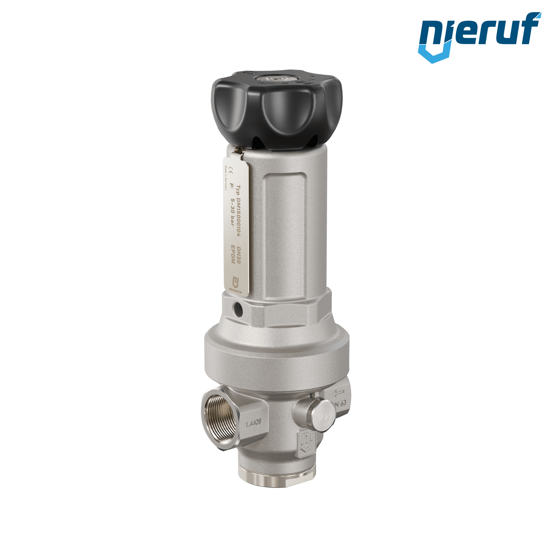 Precyzyjny regulator ciśnienia 3/4" cala DM15 stal nierdzewna EPDM 5.0 - 30.0 bar