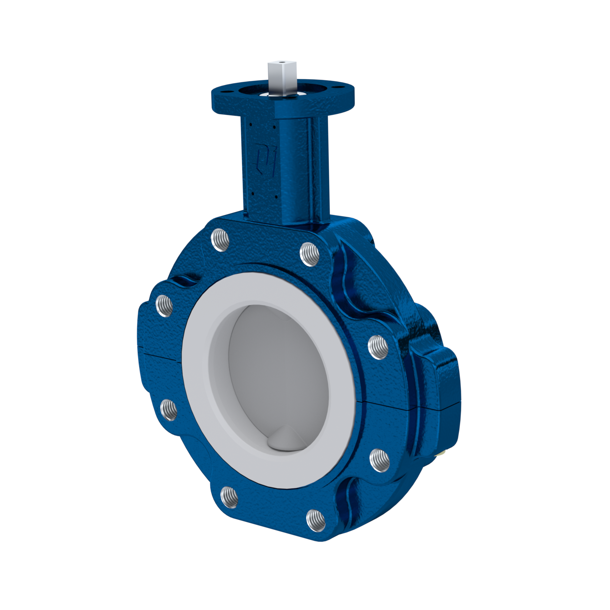 Przepustnica PFA PTFE AK10 DN100 ANSI150 wkladka FKM