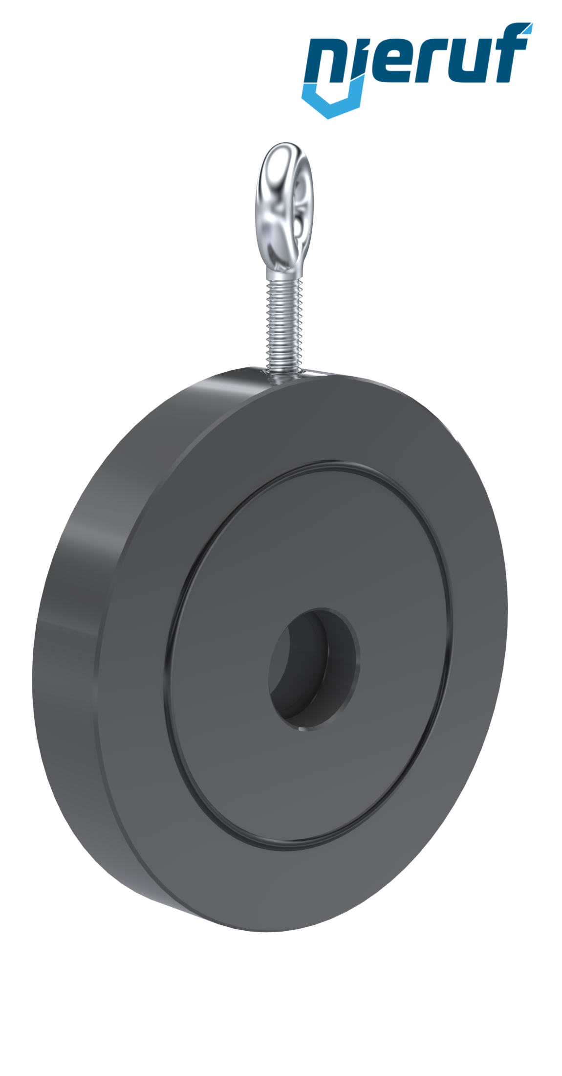 Klapa zwrotna międzykołnierzowa ze sprężyną DN40 ZR07 Plastik PVC-U FKM (Viton)