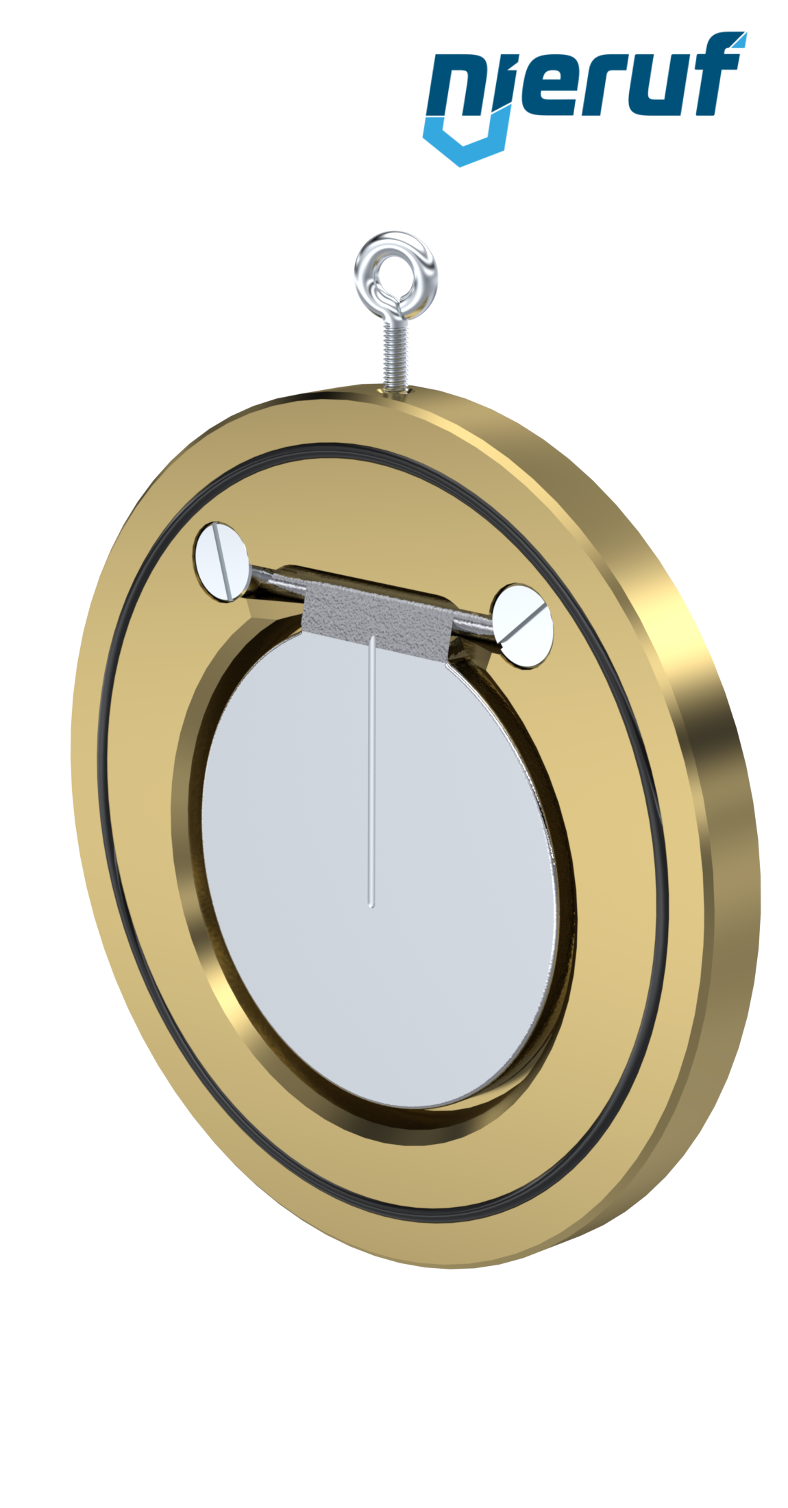 Klapa zwrotna międzykołnierzowa DN125 ZR09 Brąz aluminiowy 2.0975 NBR