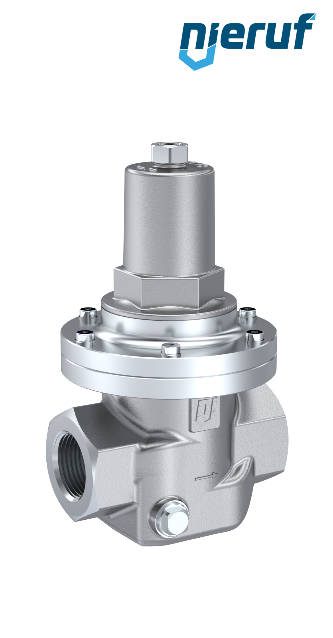Reduktor ciśnienia gwintowany 3/4" cala NPT DM12 stal nierdzewna FPM / FKM 0.2 - 2.0 bar