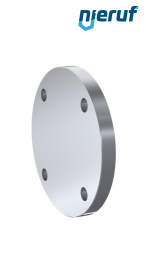 Kołnierz zaślepiający DN100 PN10/16 EN1092-1 05 A C22.8 / P250GH oczyszczona