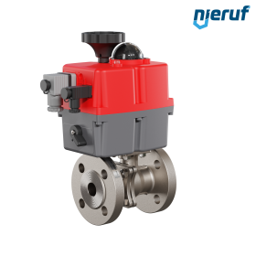 Elektryczny zawór kulowy kołnierzowy DN20 - 3/4" cala EK05 stal nierdzewna 240V
