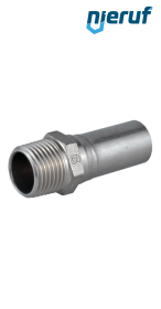 Wtyczka końcowa złączka zaciskana Z DN12 - 15,0 mm 1/2" cala Gwint zewnętrzny Stal nierdzewna Wtyczka końcowa złączka zaciskana Z DN12 - 15,0 mm 1/2" cala Gwint zewnętrzny Stal nierdzewna