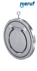 Klapa zwrotna międzykołnierzowa DN125 ZR01 Stal 1.0460 (ocynkowana) EPDM