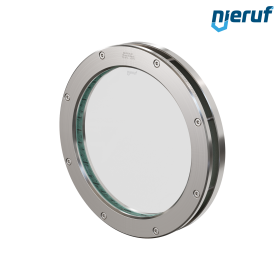 Wziernik do zbiornika DN200 - 8" cali BS04 Stal nierdzewna 1.4571 Szkło borokrzemowe 0,0 bar