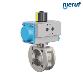 Kompaktowy zawór kulowy kołnierzowy DN20 PK07 pneumatyczny siłownik obrotowy jednostronnego działania otwierany sprężyną