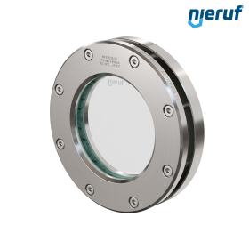 Wziernik do zbiornika DN80 - 3" cale BS04 Stal nierdzewna 1.4571 Szkło borokrzemowe 0,0 bar