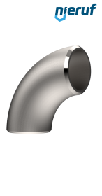 Łuk rurowy (spawany) 90° DN20 26,9 x 2,0 Stal nierdzewna 1.4541 Łuk rurowy (spawany) 90° DN20 26,9 x 2,0 Stal nierdzewna 1.4541