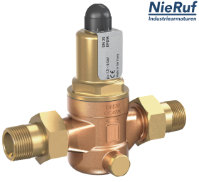 Przelotowy zawór przelewowy 2" cale GZ UV05 Brąz/mosiądz 1,5 - 6,0 bar