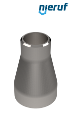 Redukcja (spawany) 33,7 x 2,0 na 21,3 x 1,6 Stal nierdzewna 1.4571 Redukcja (spawany) 33,7 x 2,0 na 21,3 x 1,6 Stal nierdzewna 1.4571