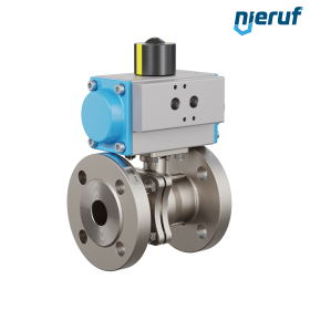 Zawór kulowy kołnierzowy DN25 PK05 pneumatyczny siłownik obrotowy dwustronnego działania