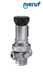Precyzyjny regulator ciśnienia 1/4" cala DM15 stal nierdzewna EPDM 0.5 - 15.0 bar