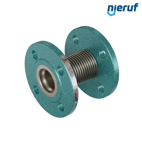 Kompensator DN40 typ KP03 kołnierze ze stali i manszeta ze stali nierdzewnej