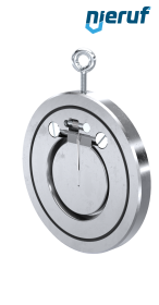 Klapa zwrotna międzykołnierzowa ze sprężyną DN65 ZR04 Stal nierdzewna 1.4408 EPDM