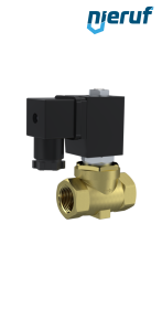 Membranowy elektrozawór G 1/2" cala mosiądz MV04 FKM 24V DC