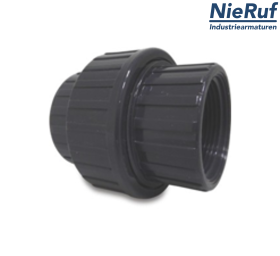 Złącze śrubowe 3/3 PVC-U 1 1/2" GW