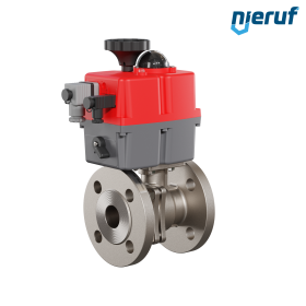 Elektryczny zawór kulowy kołnierzowy DN32 - 1 1/4" cala EK05 stal nierdzewna 240V