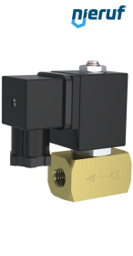 Zawór elektromagnetyczny DN2,5 G 1/4"cala mosiądz MV08 FKM 24V DC