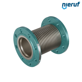 Kompensator DN100 typ KP03 kołnierze ze stali i manszeta ze stali nierdzewnej