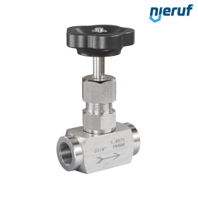 Wysokociśnieniowy zawór iglicowy 3/8" cala NV01 Stal nierdzewna Wysokociśnieniowy zawór iglicowy 3/8" cala NV01 Stal nierdzewna