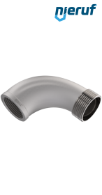 Kolanko 3/4" Stal nierdzewna Kąt 90° GW x zewnętrzny