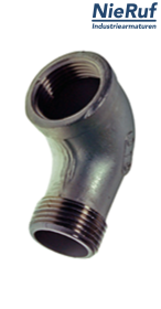 Kolanko 1" cal NPT Stal nierdzewna CF8M kąt 90° GW x GZ