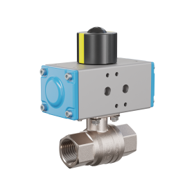 Automatyczny zawór kulowy mufowy DN20 - 3/4" cala pneumatyczny siłownik obrotowy dwustronnego działania