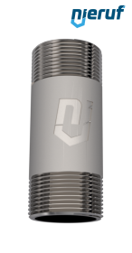 Nypel rurowy 1/2" Stal nierdzewna Długość 100mm GZ