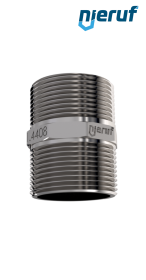 Nypel dwustronny DN32 - 1 1/4" cala Stal nierdzewna 316 GZ
